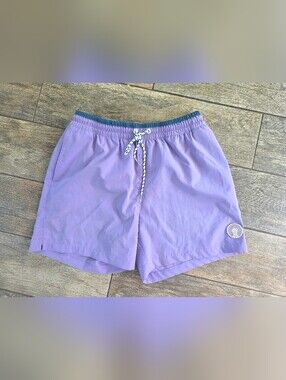 Chubbies Lavender Purple Drawstring Swim Trunks Swimsuit Medium Mens